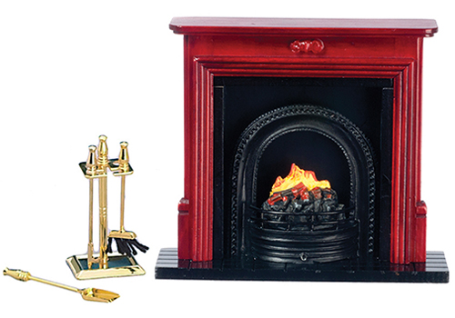 Fireplace  and  Accessories Set, 6 pc